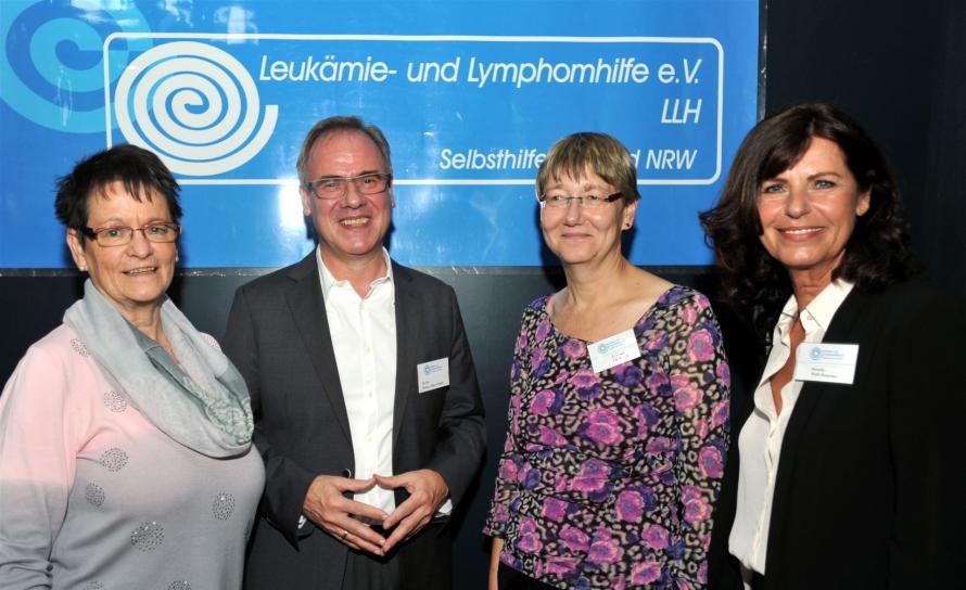 Leukämie-Patientin Lieselotte Rüther, Dr. Dr. Dürk, Frau Lange, Stammzellspenderin Kerstin Huth-Rauscher